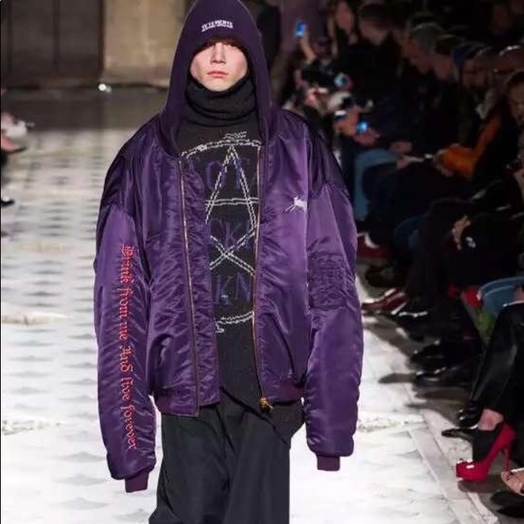Vetements Purple Bomber 